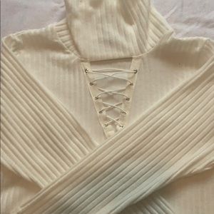 Cut out long sleeve shirt once worn.